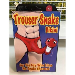 Trouser Snake NOVELTY Men's Bikini GAG GIFT ONE SIZE NIB